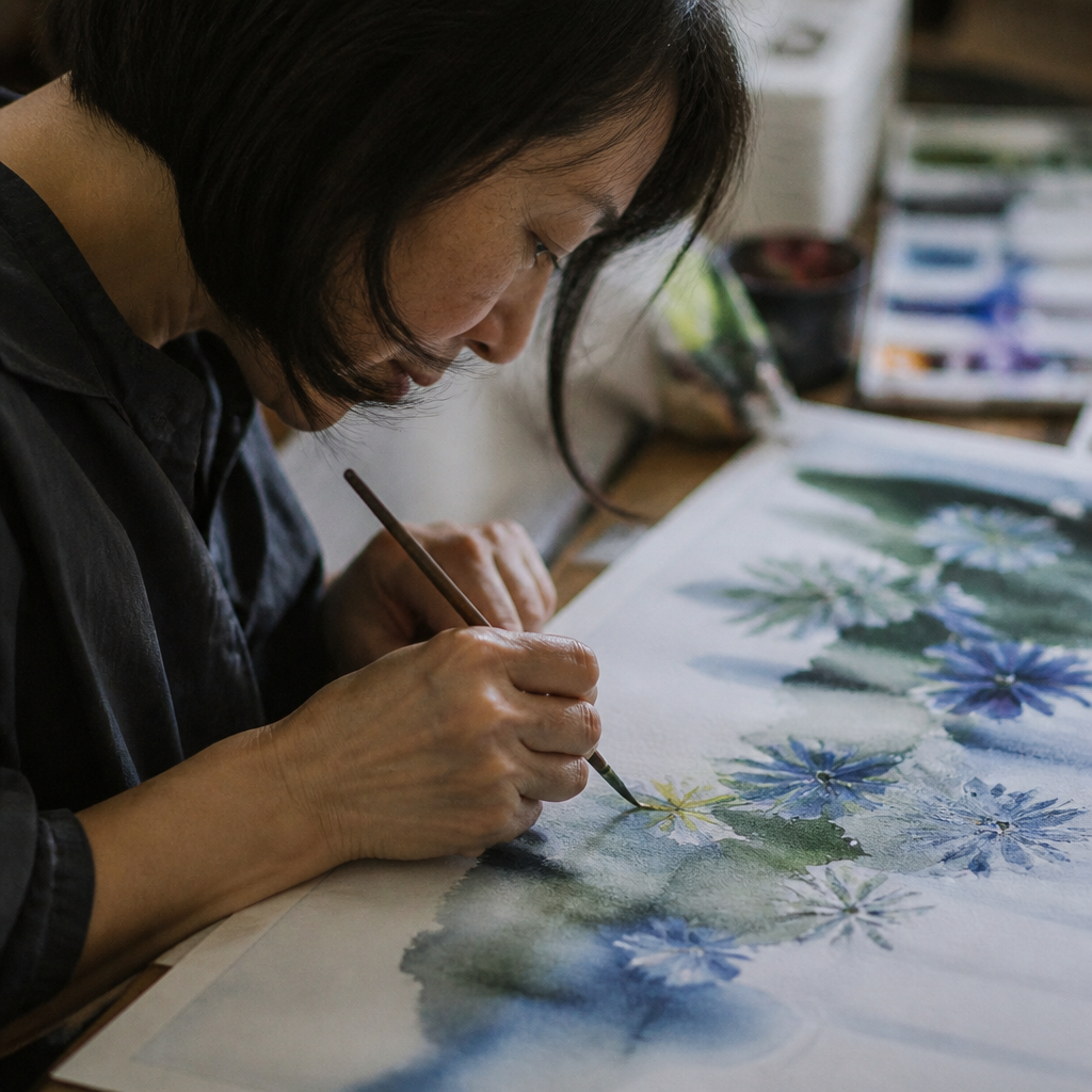 เทคนิคลงสีน้ำให้ภาพดูละมุน โปร่งใส และมีมิติแบบเป็นธรรมชาติ
